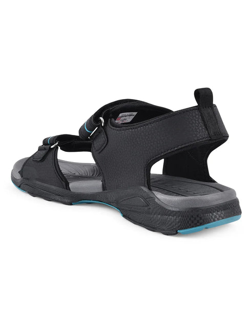 3K-SD-055B Black Men's Sandals